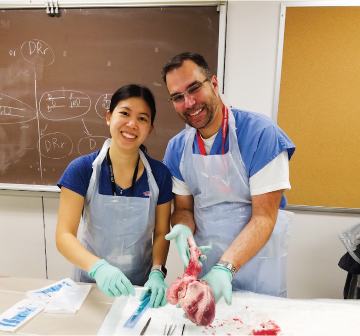 Trainees in lab