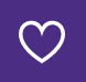 Heart on purple background
